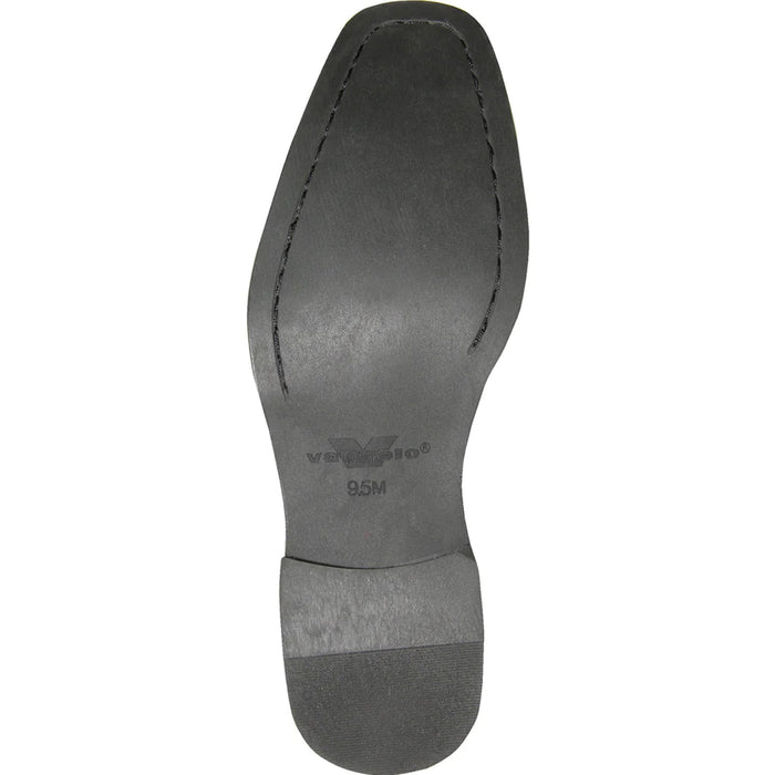 "Black Classic Moc Toe Men's Tuxedo Prom 2026 Shoe"