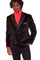 Double Breasted Tuxedo - Velvet Dinner Jacket with Pants in Color Black