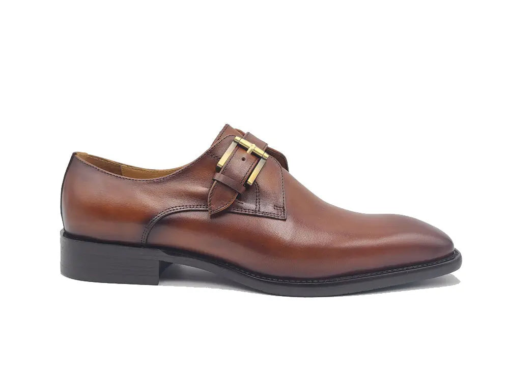 Versatile Fashion Single Monk Strap Loafer - 8