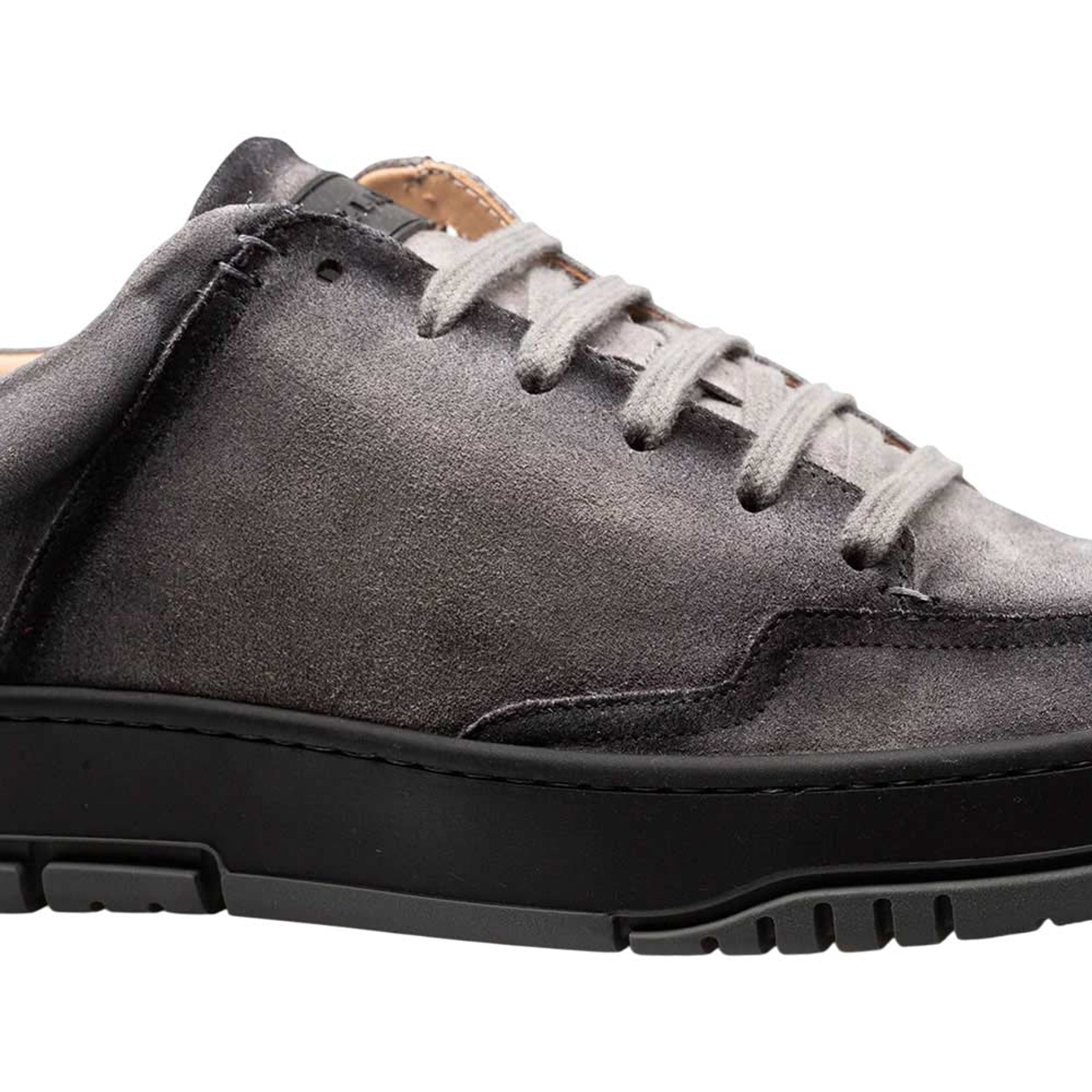 Men's Villani Suede Street Gray Sneaker By Mezlan Made In Spain Brand - 8