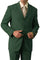 "Classic Fit Men's Three Button Poplin Suit - Olive Green"
