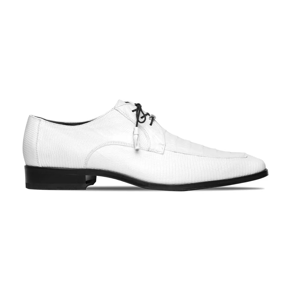 Marco Di Milano Merida White Oxfords Lizard & Caiman Crocodile Shoes - 6