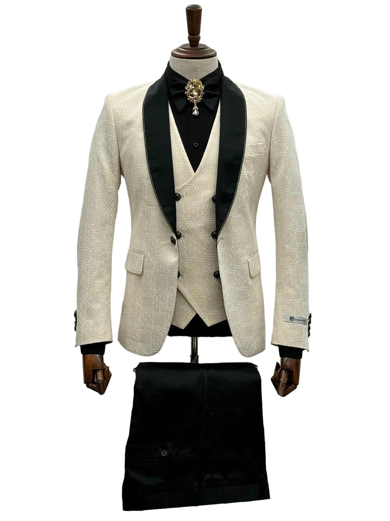 Ivory Tuxedo - Cream Wedding Suit  - Off White Groom Suit