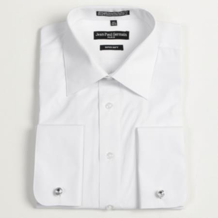 White French Cuff Big & Tall Shirt 18 19 20 21 22 Inch Neck Men's Dress Shirt - Small 14.5" Neck / 32-33" Sleeve