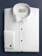 White Russ Pleated Wingtip French Cuff Tuxedo Shirt With Pleats Regular Fit