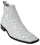 Men's Short Boots Men's Genuine White Full Quill Ostrich Dressy Boot Ankle Dress Style For Man