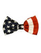 Mens New Years Outfit-Men's White/Red/Blue American Flag Bowtie-Men's Neck Ties - Mens Dress Tie - Trendy Mens Ties