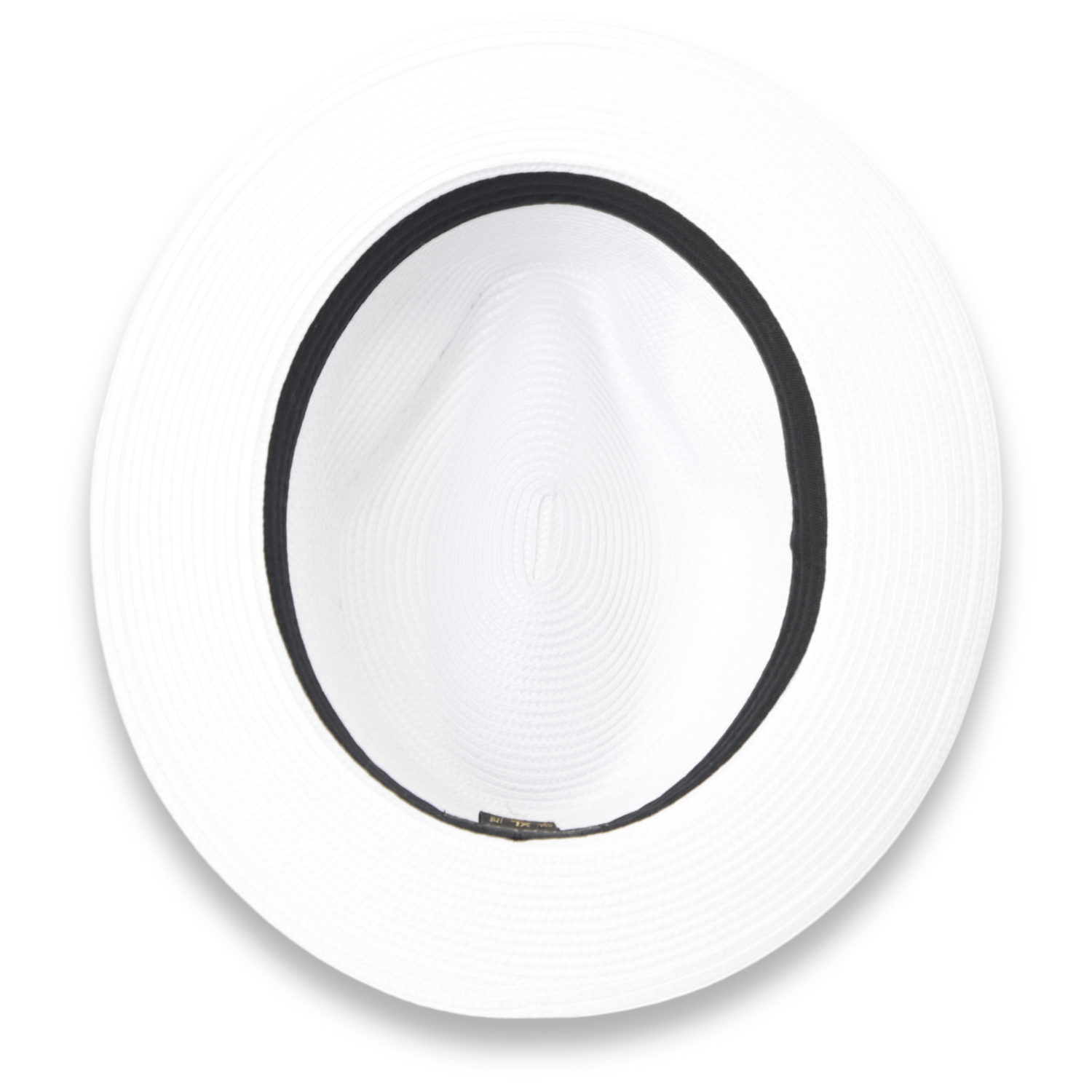Tapa Crushable Straw Hat Fedora in White - Small