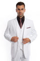 Cheap priced Suit - Men's Vested Two Button Solid Color Wedding & Business White Suit