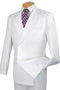 Cheap Priced Suit  - Mens Classic Double Breasted Poplin White Suit