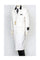 Wool/Cashmere White With Black Velvet Notch Collar men's Overcoat