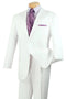 Cheap priced Suit - Mens Two Button Modern Fit Poplin Fit Suit white