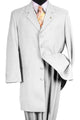 Cheap Priced Suit- Mens 2pc Classic Long Fashion Zoot White Suit