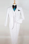 Cheap Priced Suit  - Mens Two Button Classic Fit Vested White Suit