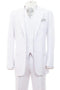 Cheap Priced Suit - Mens Modern Fit 2 Button Vested Basic White Suit