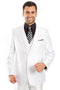 Cheap priced Suit - Men's Two Button Vested Shiny Sharkskin Wedding & Prom 2025 Fashion White Suit White Seersucker Suits