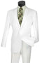 Cheap Priced Suit- Mens 2 Button Slim Fit Poplin White Suit