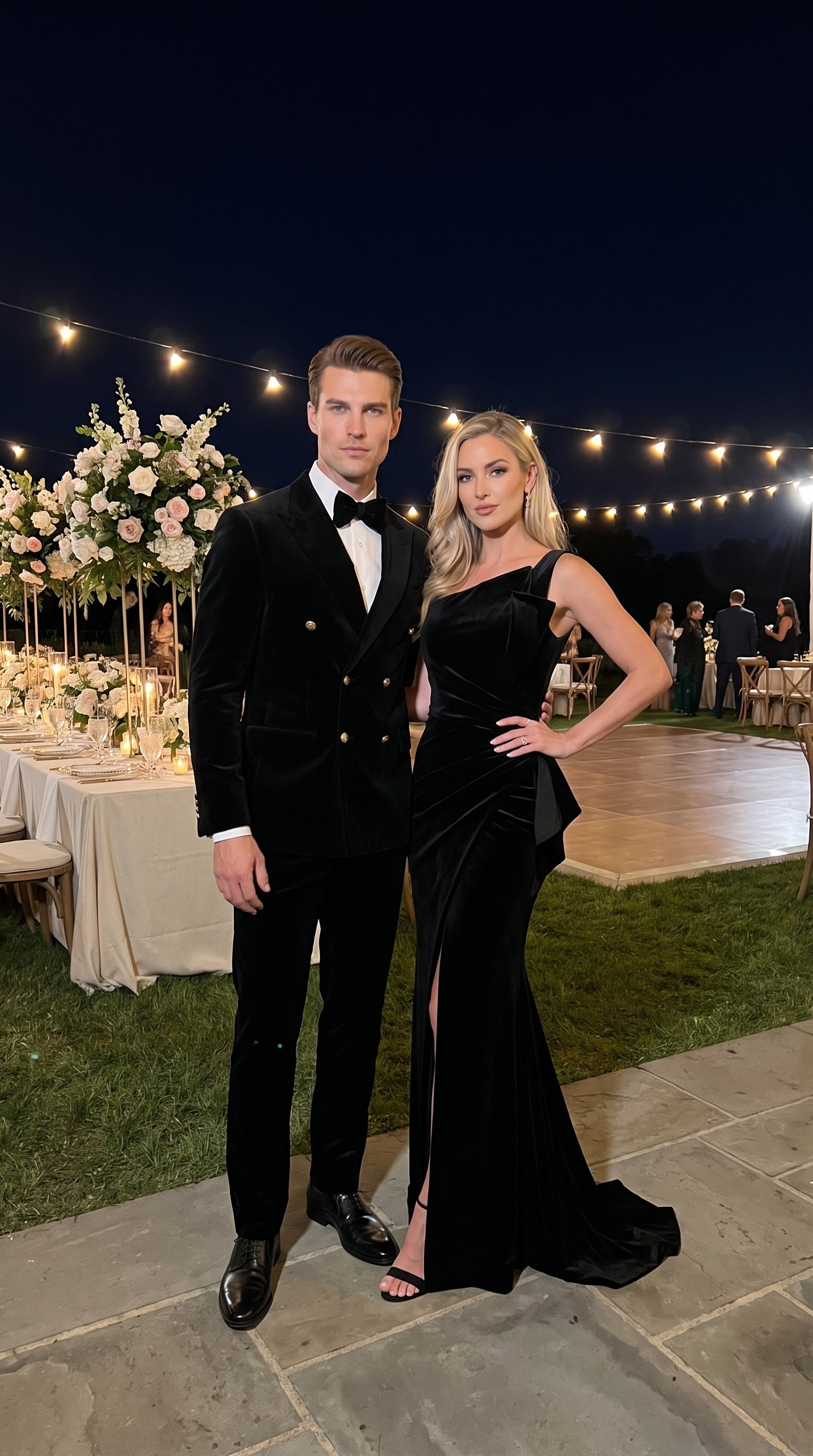 Men’s Rossi Man Zeus Black Velvet Double Breasted Tuxedo Suit, Formal Wedding Prom Dinner Suit Set - 34 Short or Extra Small