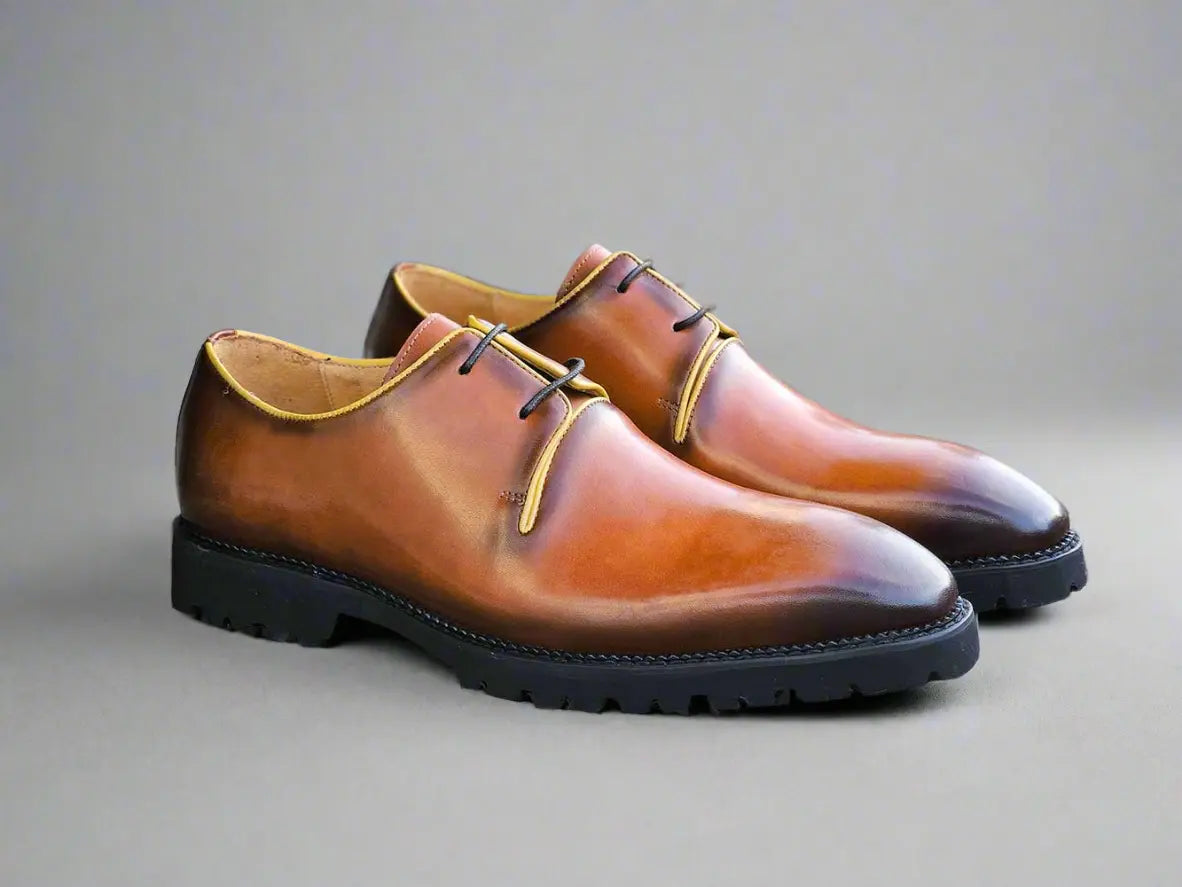 Whole Cut Derby With Lug Sole - 8