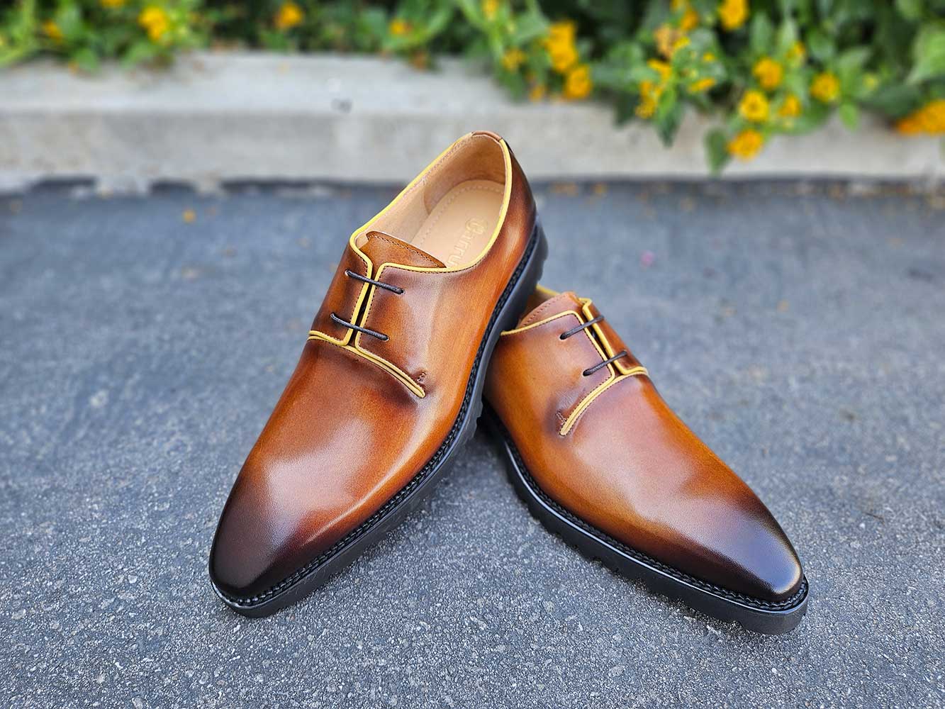 Whole Cut Derby With Lug Sole - 8