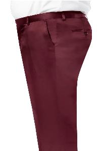 Shiny Dress Pants Wine - Sharkskin Pant For Men - Wine Sateen Pants