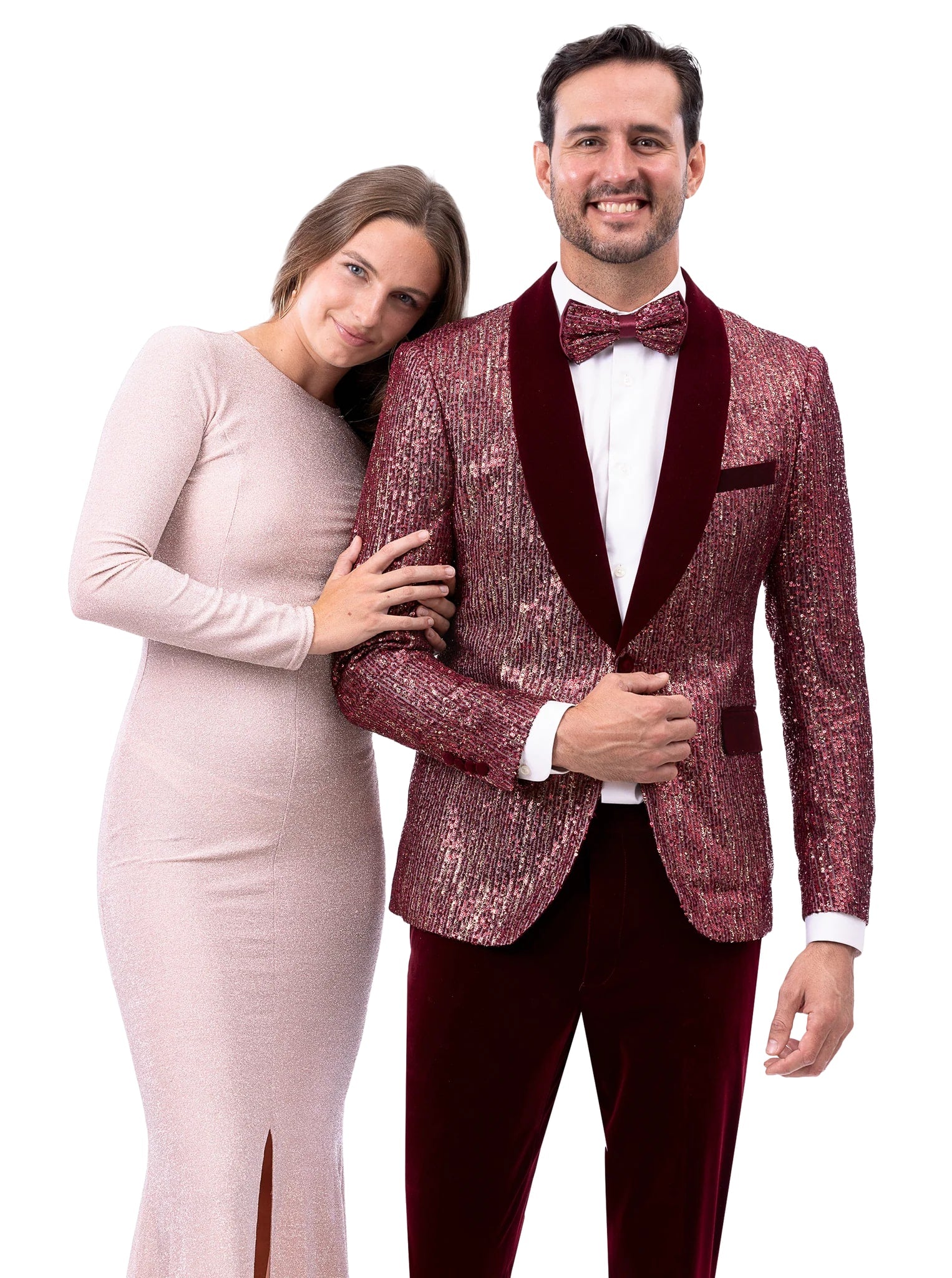 EJ Samuel Wine Suit