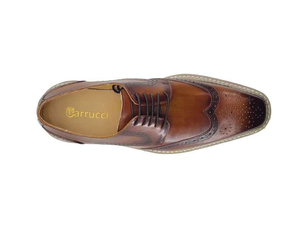 Wing-tip Blucher style Oxford with ligtweight sole - 7.5