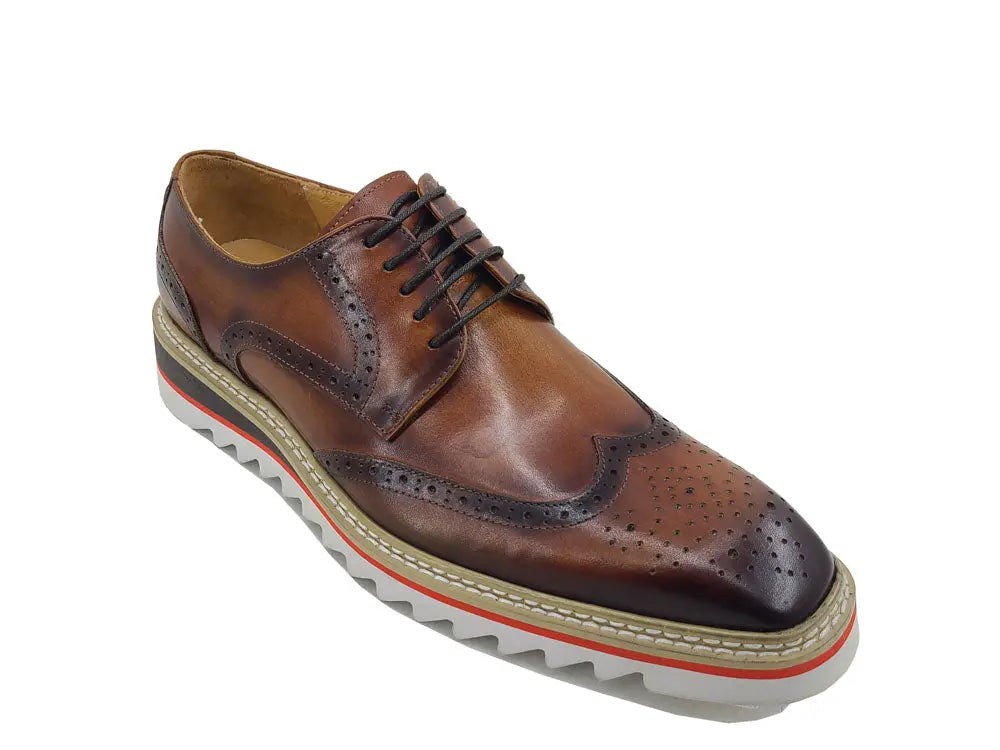 Wing-tip Blucher style Oxford with ligtweight sole - 7.5