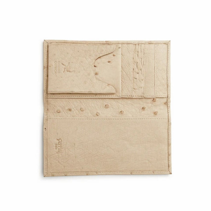 Ferrini Full Quill Ostrich Checkbook