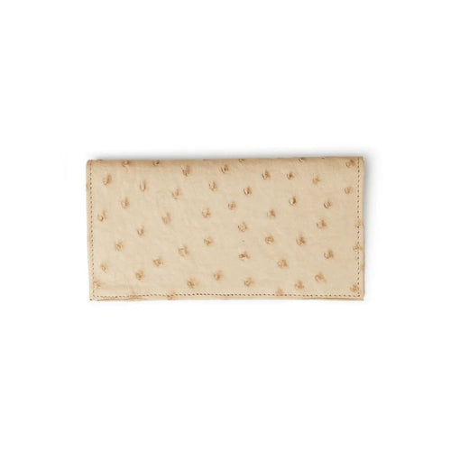 Ferrini Full Quill Ostrich Checkbook