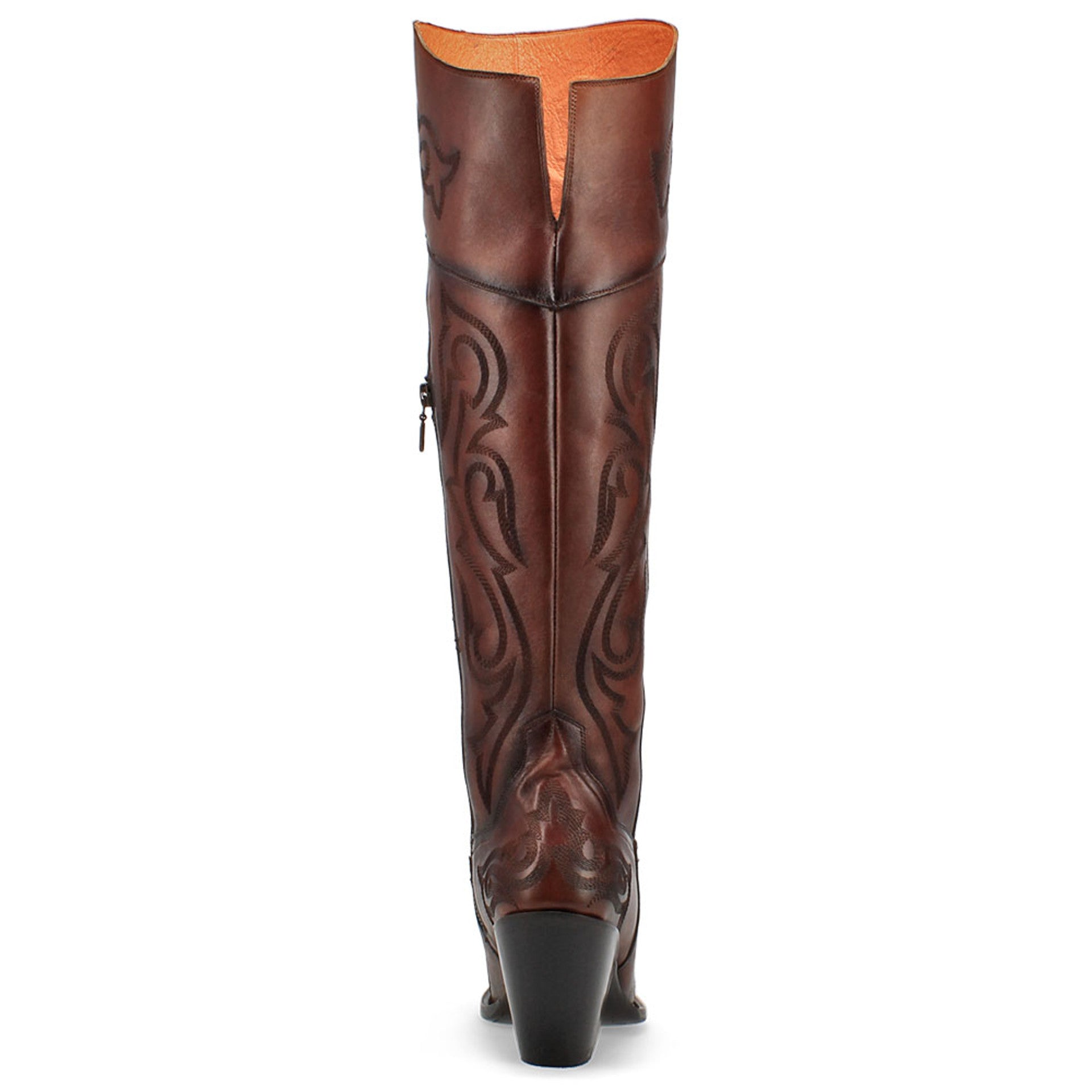 Dan Post Womenâ€™s Seductress Chestnut 20 Snip Toe Zipper Boot - 6M