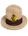 Beige Dress Hat 1920s Fedora Style - Mens Classic Wool Fedora Dress Hat in Beige Melange