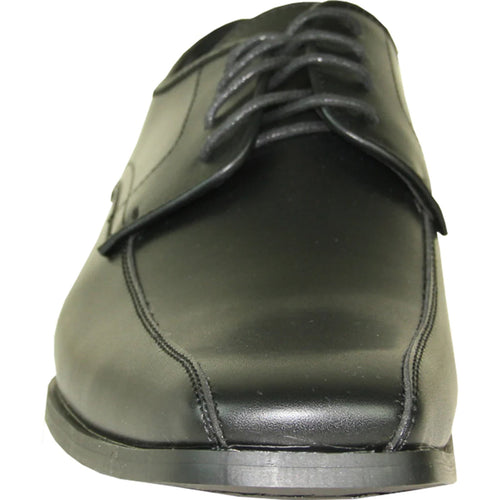 Bravo Mens Classic Square Pointy Toe Dress Shoe in Black