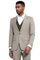Men's Stacy Adams One Button Peak Lapel Vested Micro Check in Sage Green with an Olive Green Vest