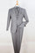 "Modern Fit Two Button Men's Suit in Light Grey - Two Piece"