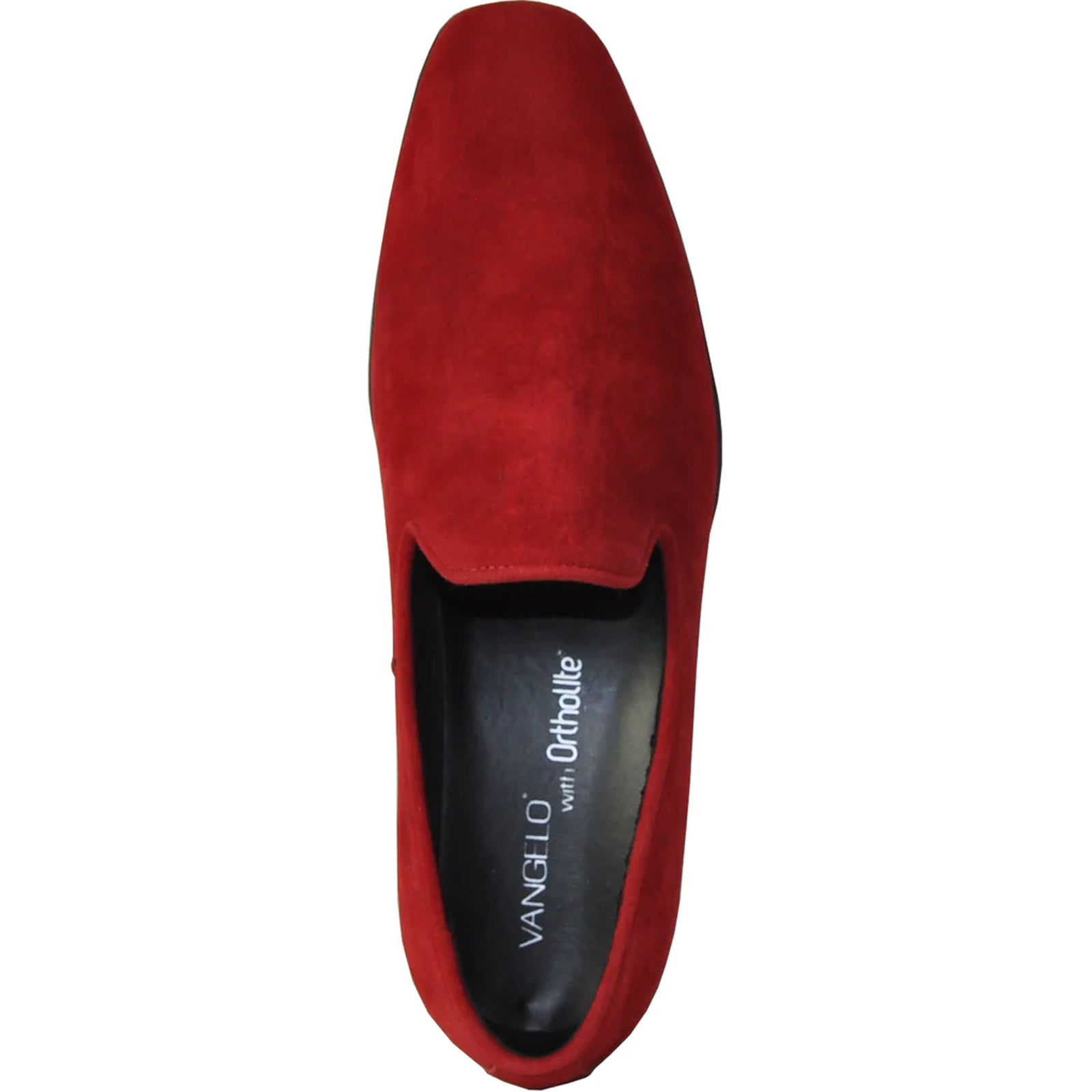 "Red Vegan Suede Men's Loafer - Wedding & Prom Dress Shoe"