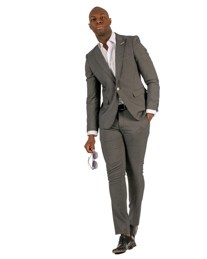 Stretch Fabric - "Gray" Light Weight Suit - Slim Fitted Suit "Style #"