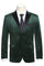 "Velvet Prom 2025 Tuxedo Blazer, Men's Two-Button Peak Lapel in Hunter Green"