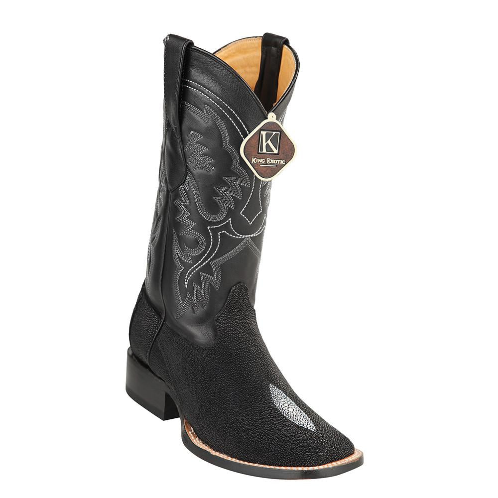 King Exotic Men's Stingray Square Toe Boot PUNTA RODEO - 6