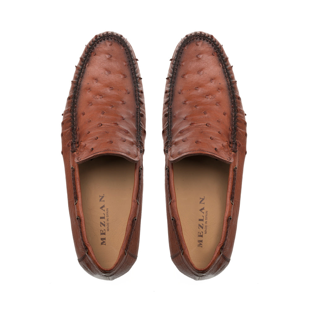 Mezlan Genuine Ostrich Moccasin Slip On - 8
