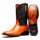 Marco Di Milano "Alabama" Orange Leather Loafers