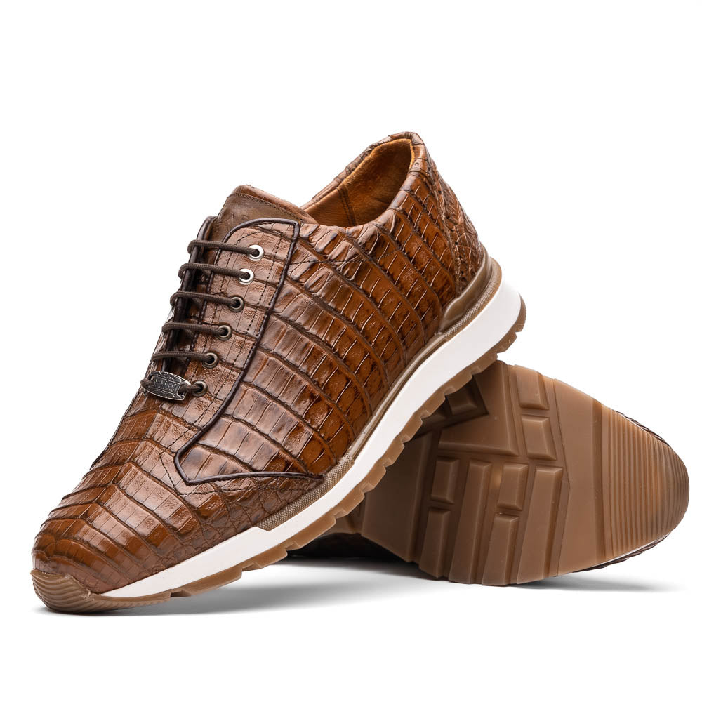 Marco Di Milano Alonzo Bay Apache Genuine Caiman Crocodile Casual Sneakers - 6