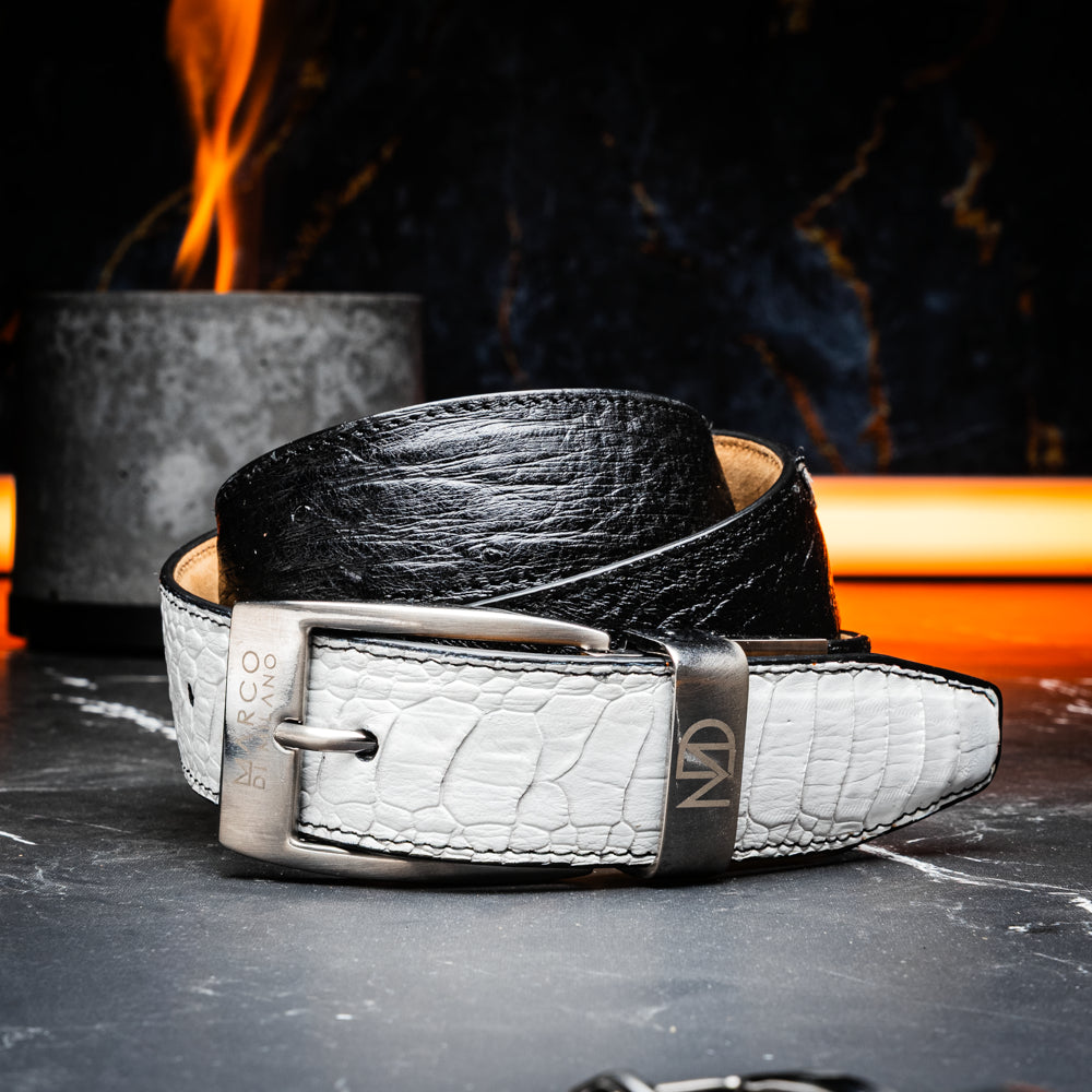 Marco Di Milano Alessio Belt White / Black - 36