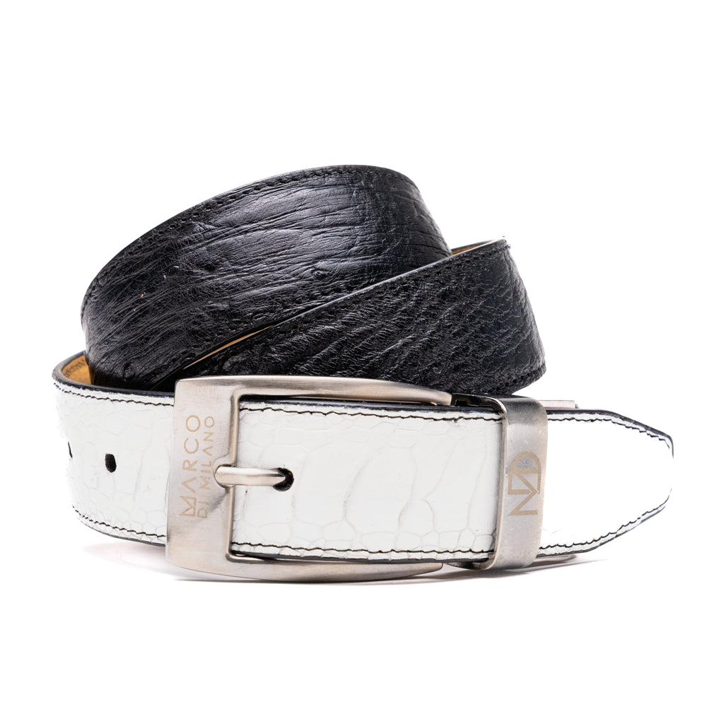 Marco Di Milano Alessio Belt White / Black - 36