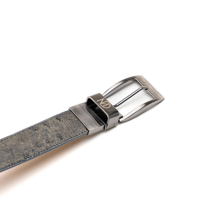Marco Di Milano Alessio Belt: Luxury White/Gray Leather Shoes