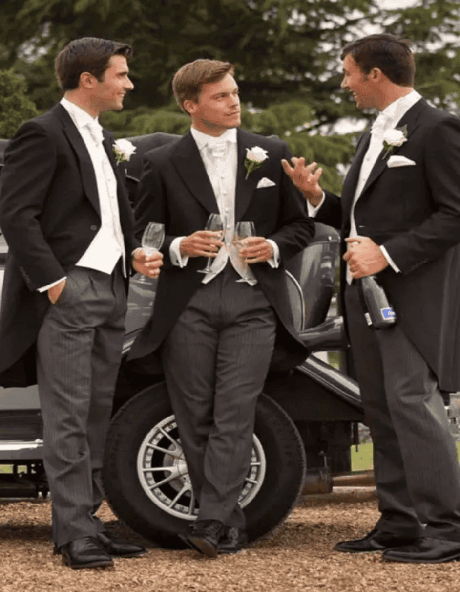 All Black Groomsmen Suits With Shirt and Tie Package - 38 Short Jacket+32 Waist Adjust   28to34)(Height: 5 4 to5 7 )(Neck    15-16.5)S-M)