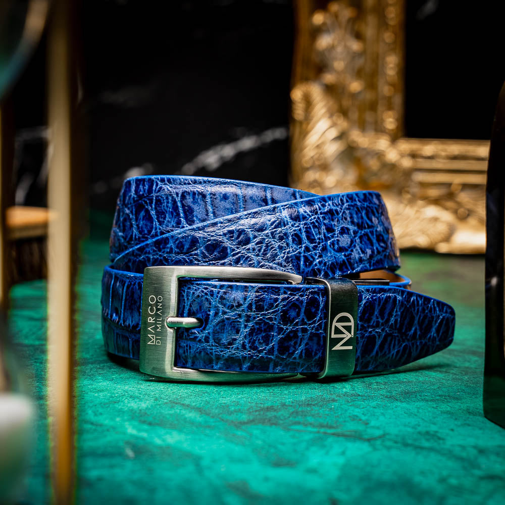 Marco Di Milano Emilio Belt Antique Navy - 36
