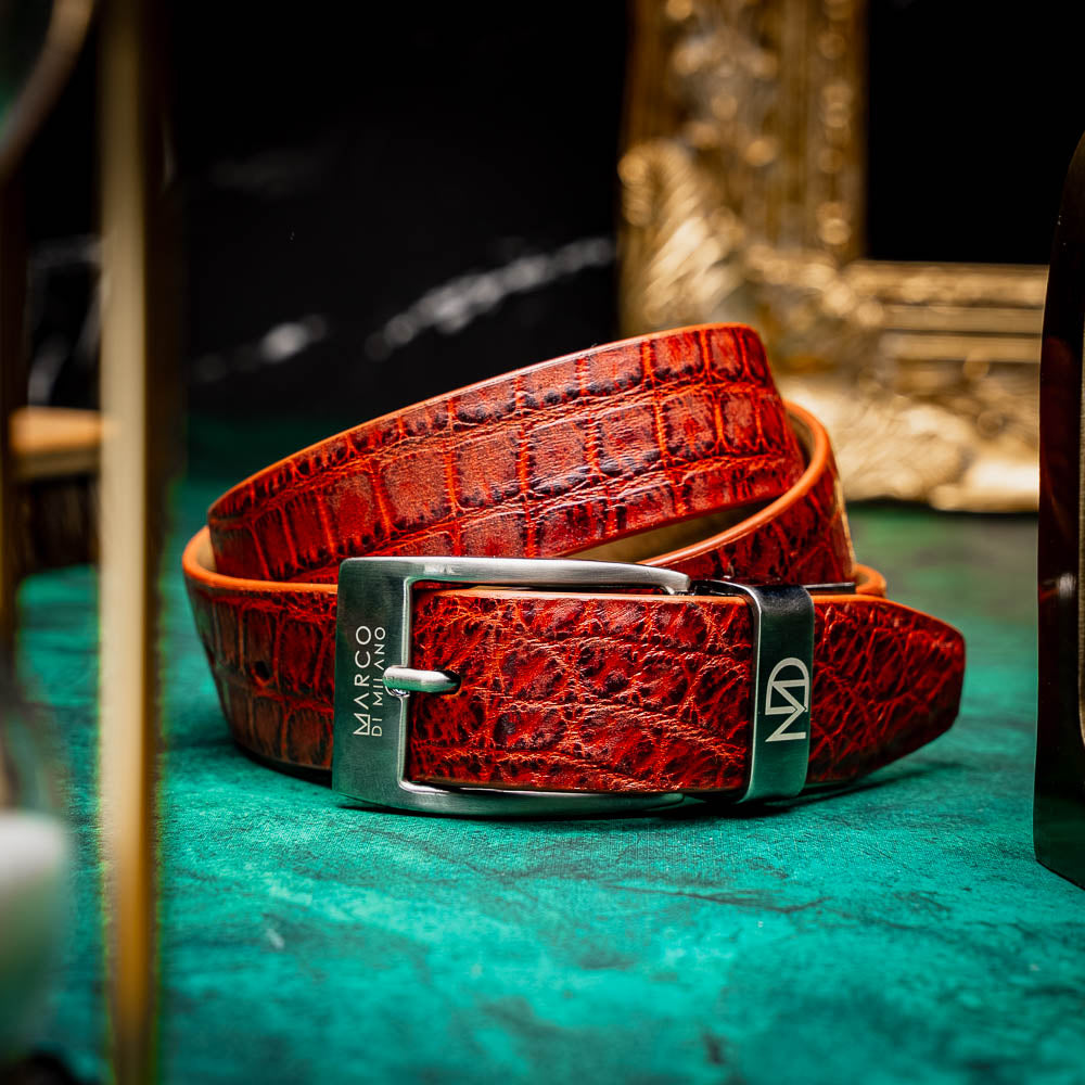 Marco Di Milano Emilio Belt Rustic Cognac - 40