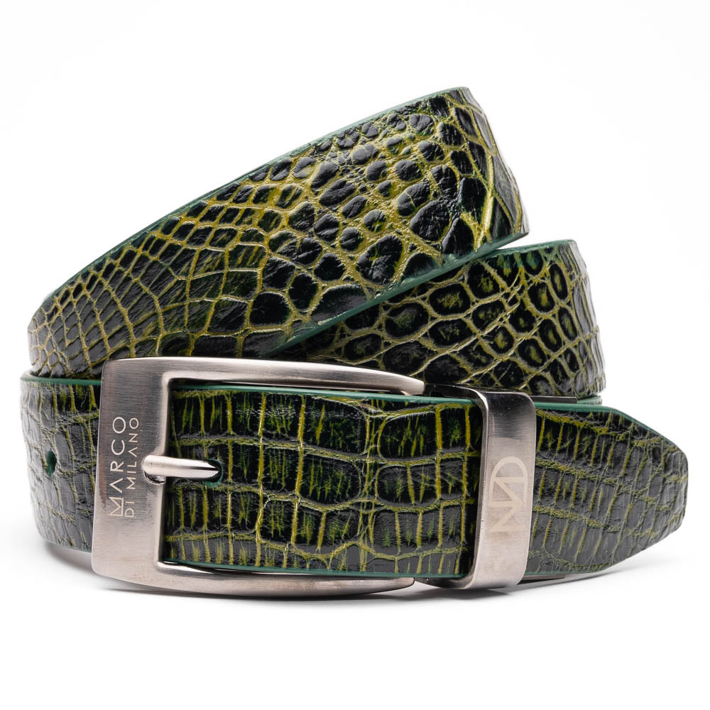 Marco Di Milano Emilio Belt Antique Green - 36