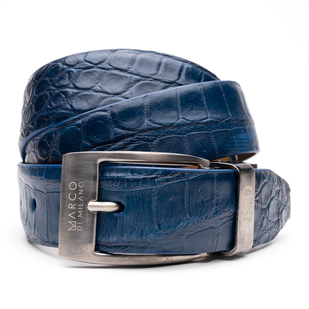 Marco Di Milano Emilio Belt Navy - 36
